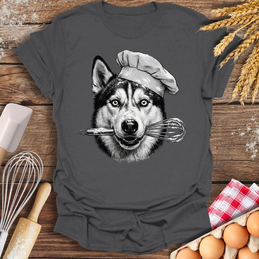 Whisk Master Husky T-Shirt Charcoal / S Baking Threads