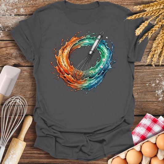 Whisk Splash T-Shirt Charcoal / S Baking Threads