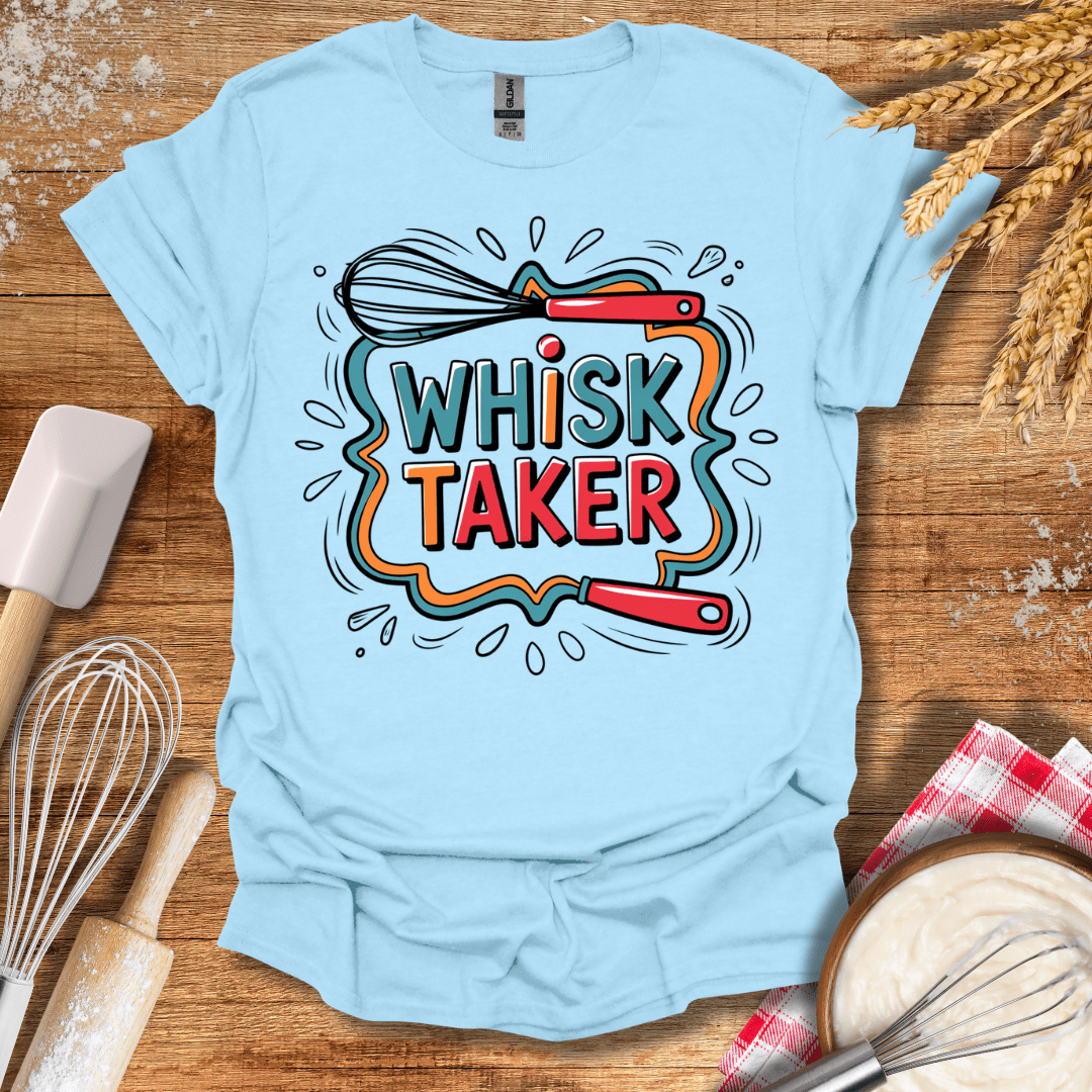 Whisk Taker T-Shirt Light Blue / S Baking Threads