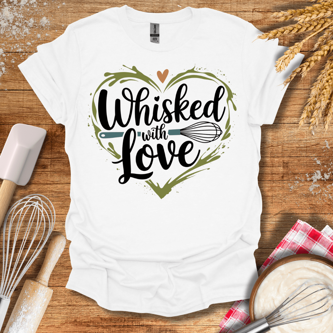 Whisked With Love T-Shirt White / S Baking Threads