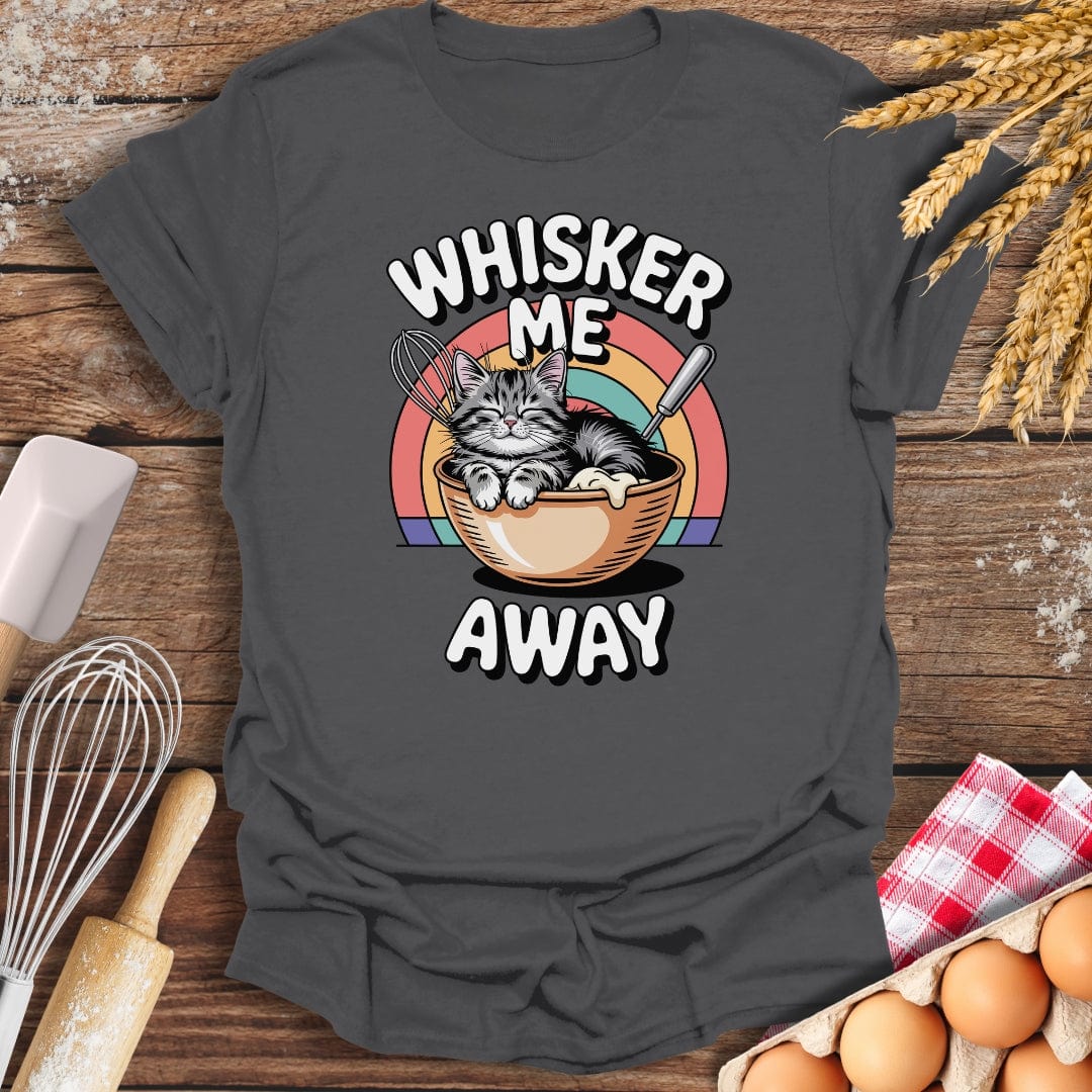 Whisker Me Away T-Shirt Charcoal / S Baking Threads
