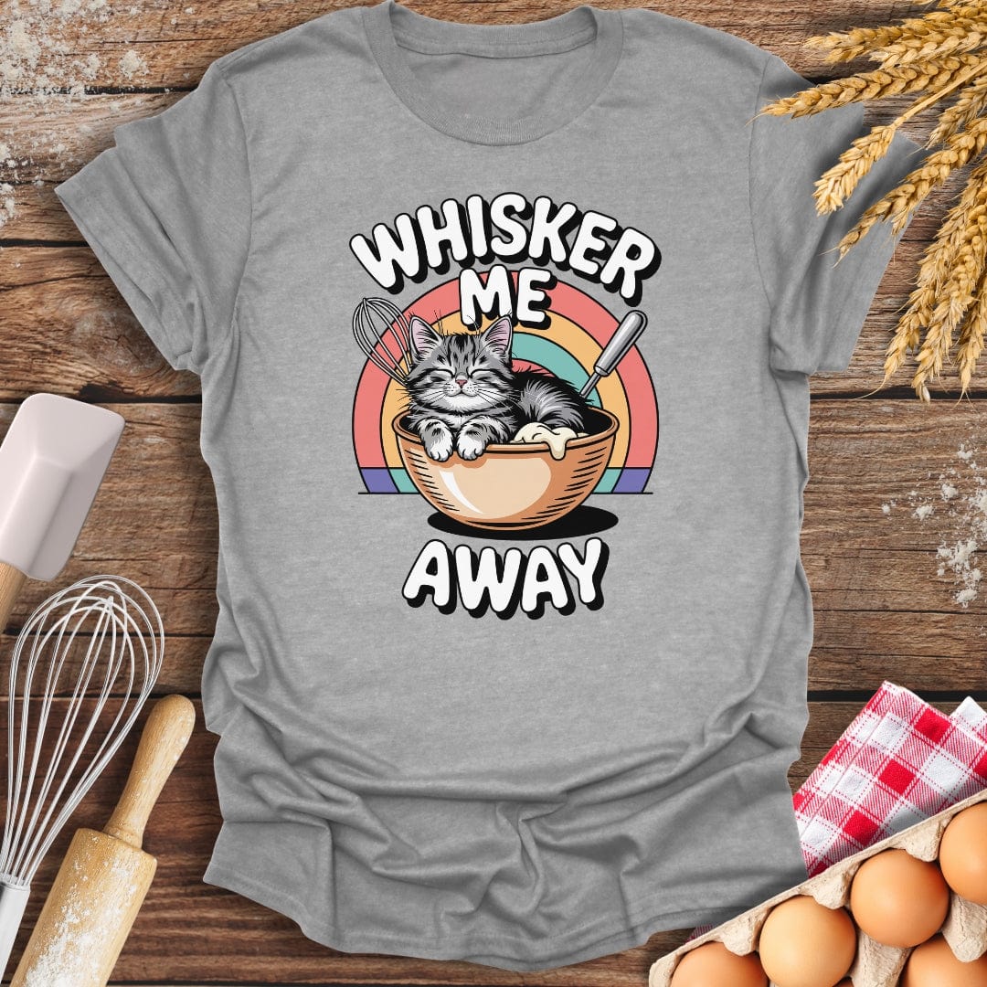 Whisker Me Away T-Shirt Sport Grey / S Baking Threads