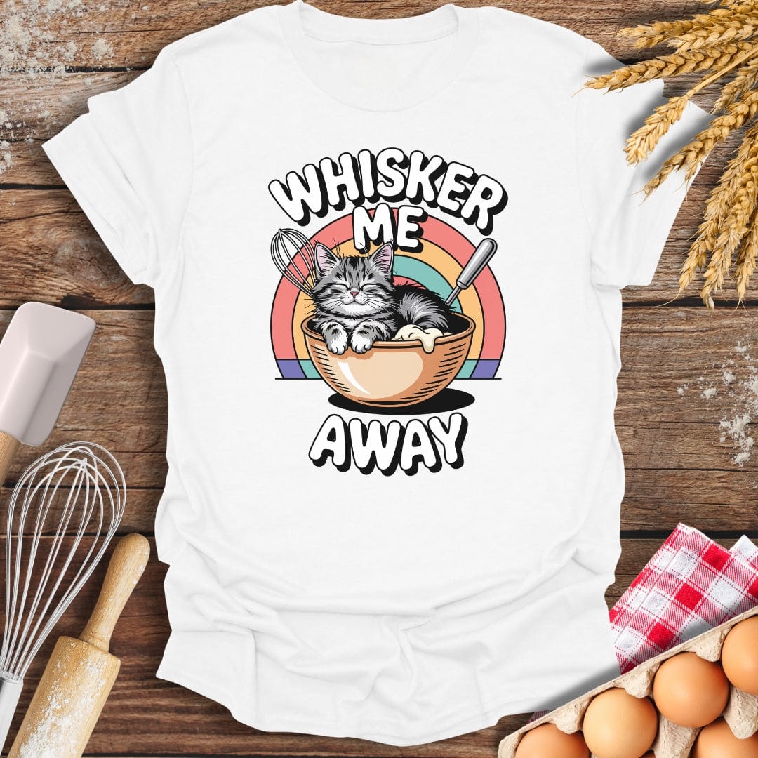 Whisker Me Away T-Shirt White / S Baking Threads