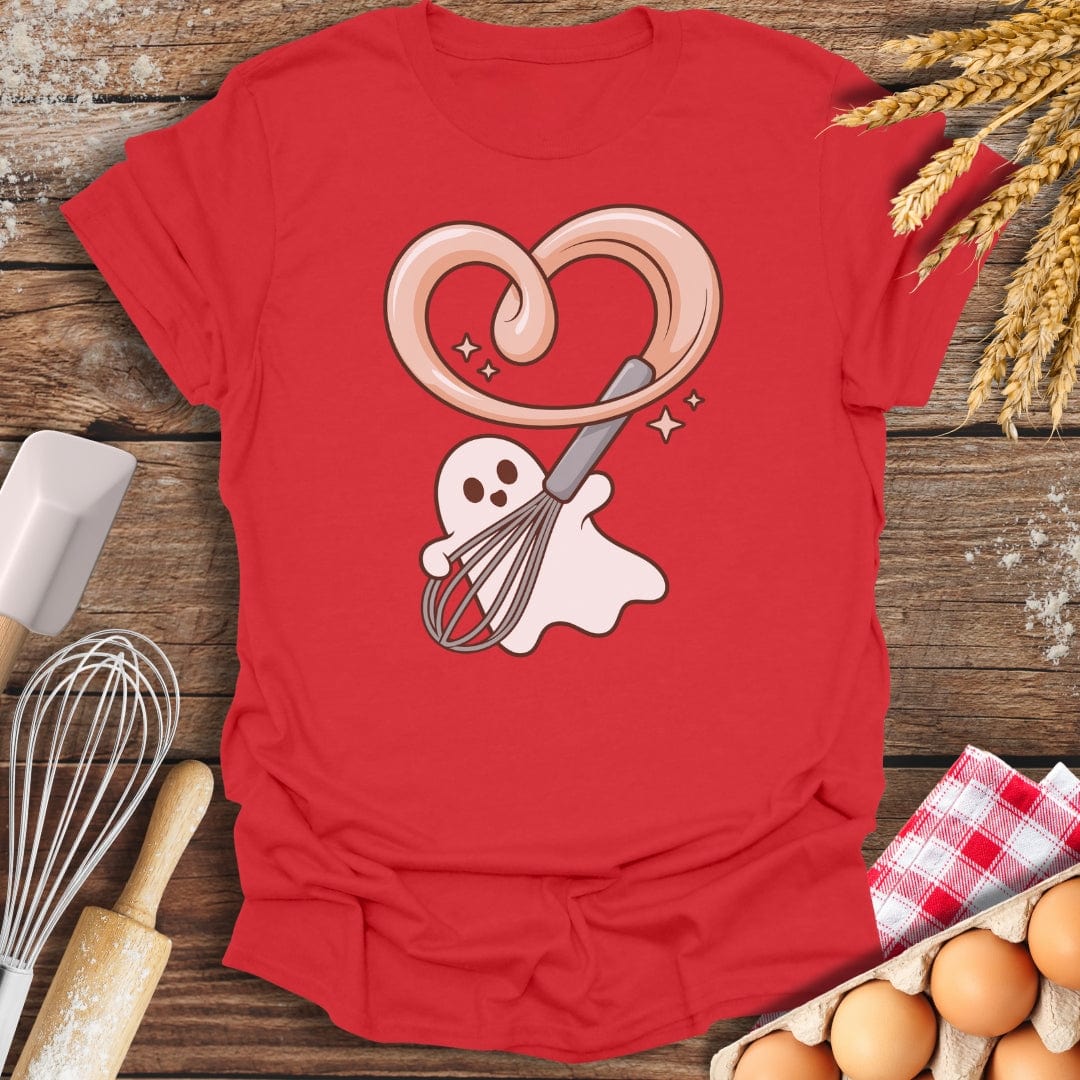 Whiskful Ghost T-Shirt Red / S Baking Threads