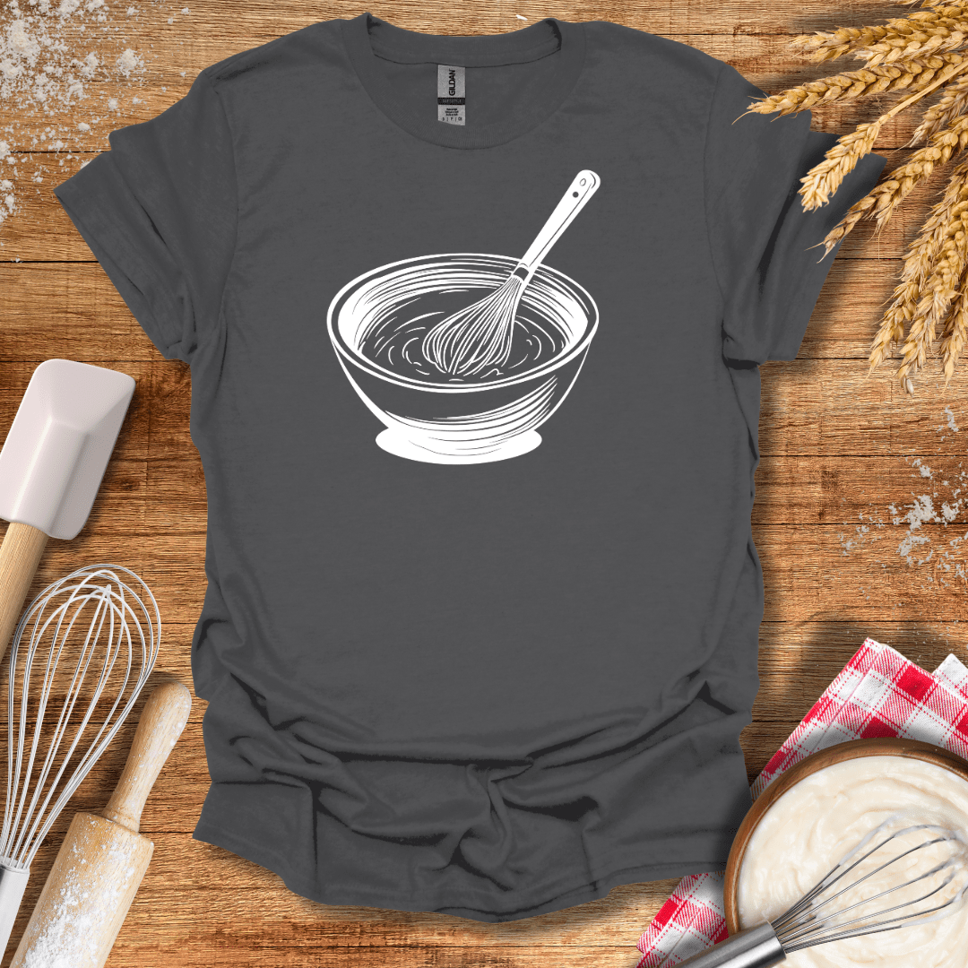 Whisking Bowl T-Shirt Charcoal / S Baking Threads