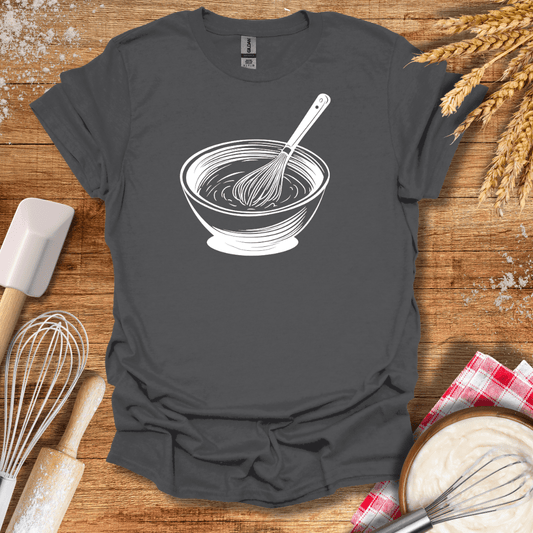 Whisking Bowl T-Shirt Charcoal / S Baking Threads