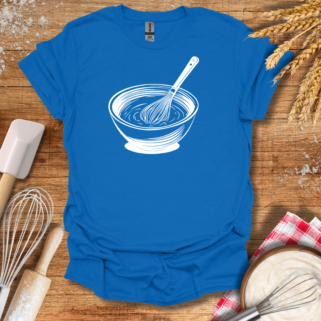 Whisking Bowl T-Shirt Royal / S Baking Threads