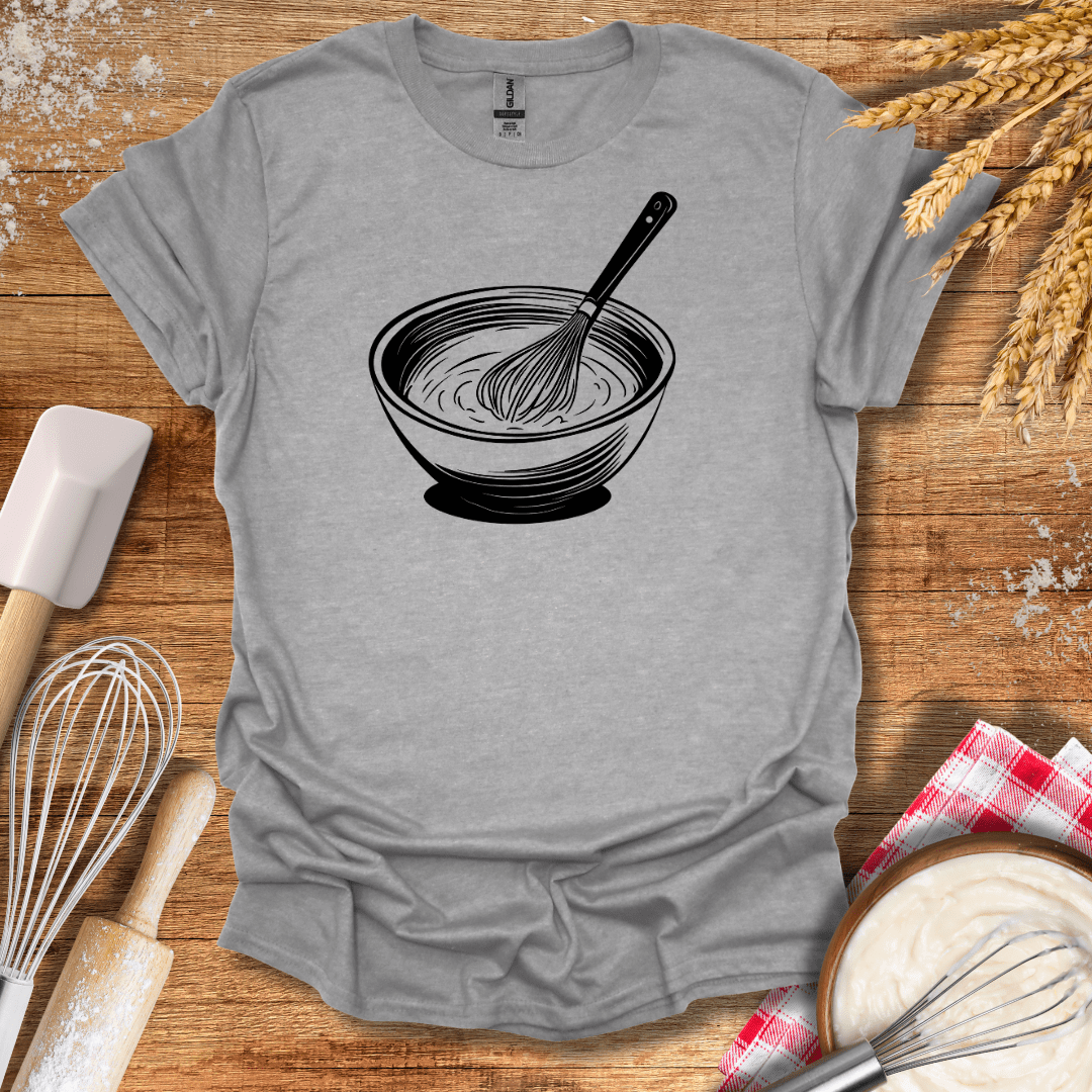 Whisking Bowl T-Shirt Sport Grey / S Baking Threads