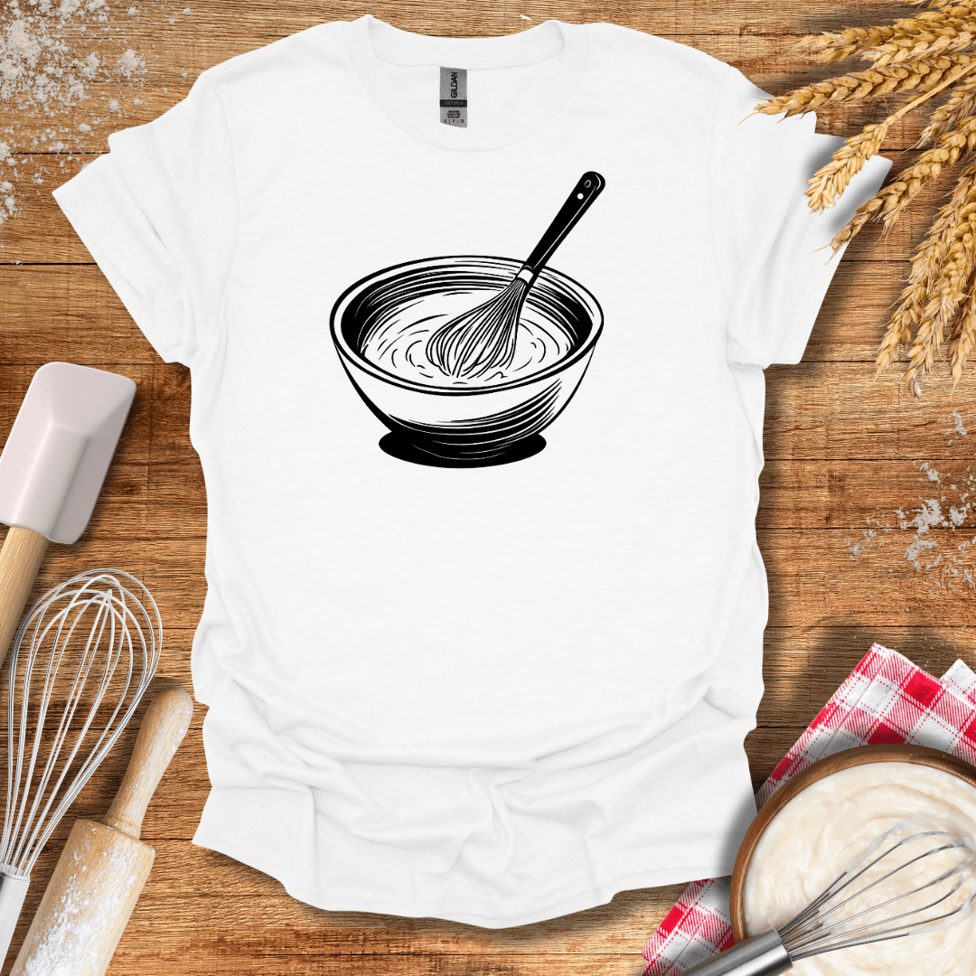 Whisking Bowl T-Shirt White / S Baking Threads