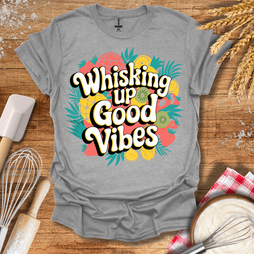 Whisking Up Good Vibes T-Shirt Sport Grey / S Baking Threads