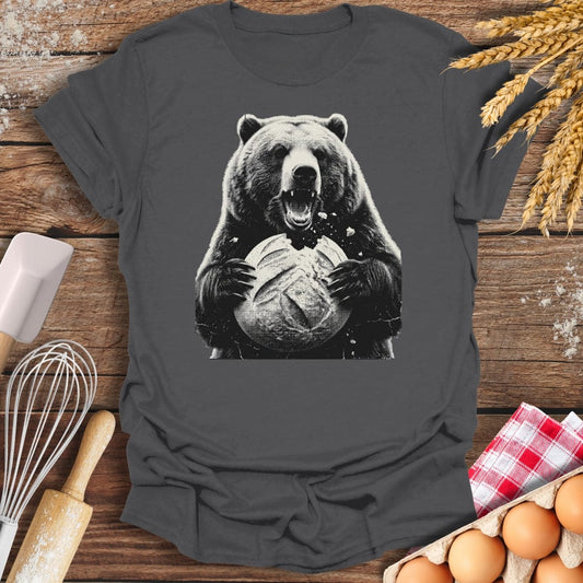 Wild Baker Bear T-Shirt Charcoal / S Baking Threads