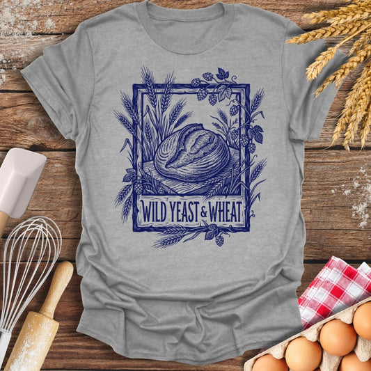 Wild Yeast & Wheat T-Shirt Sport Grey / S Baking Threads