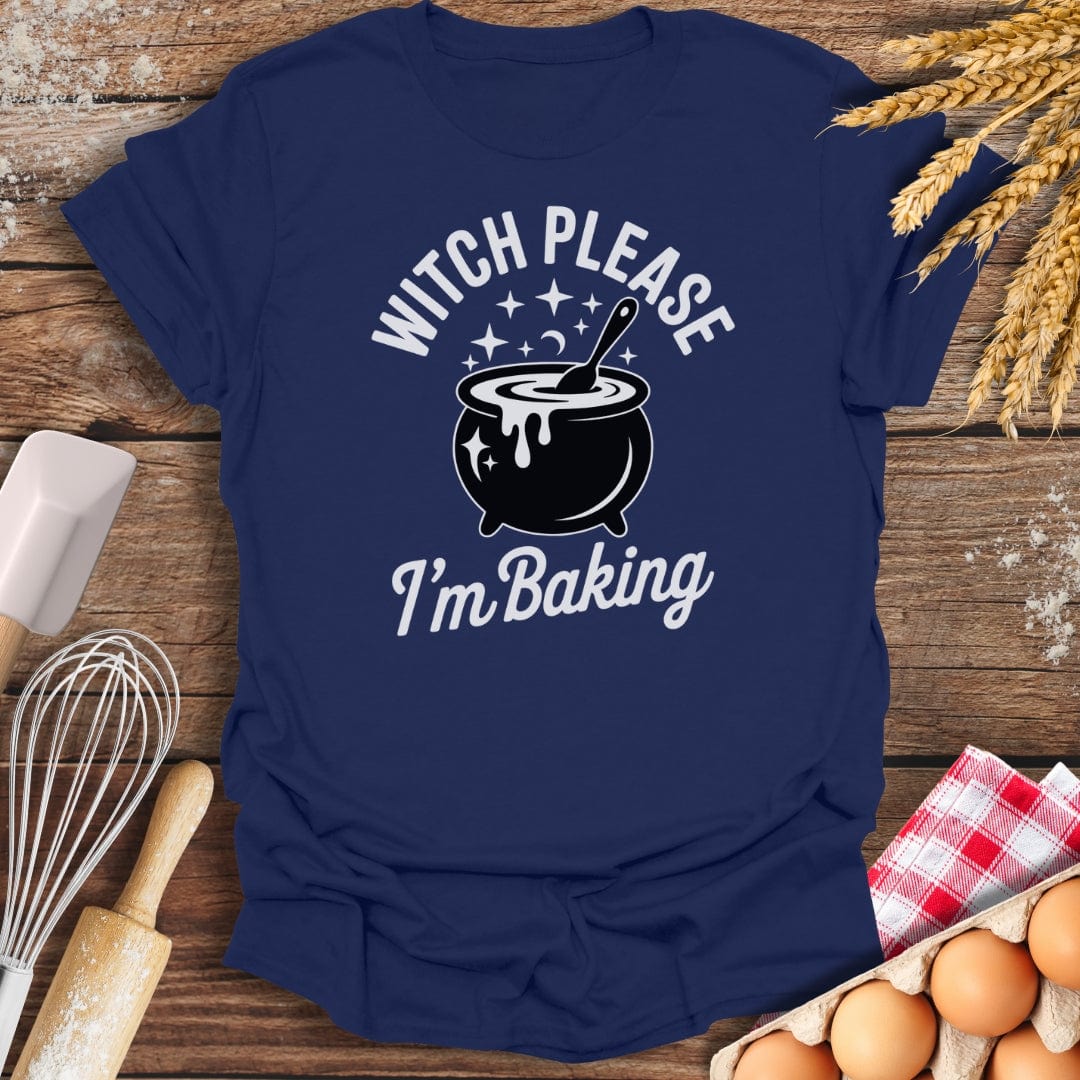 Witch Please T-Shirt Navy / S Baking Threads