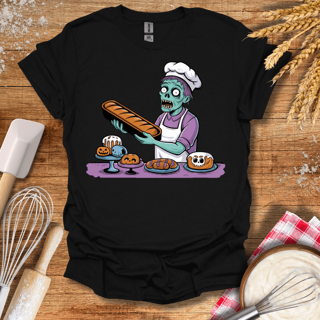 Zombie Baker T-Shirt Black / S Baking Threads