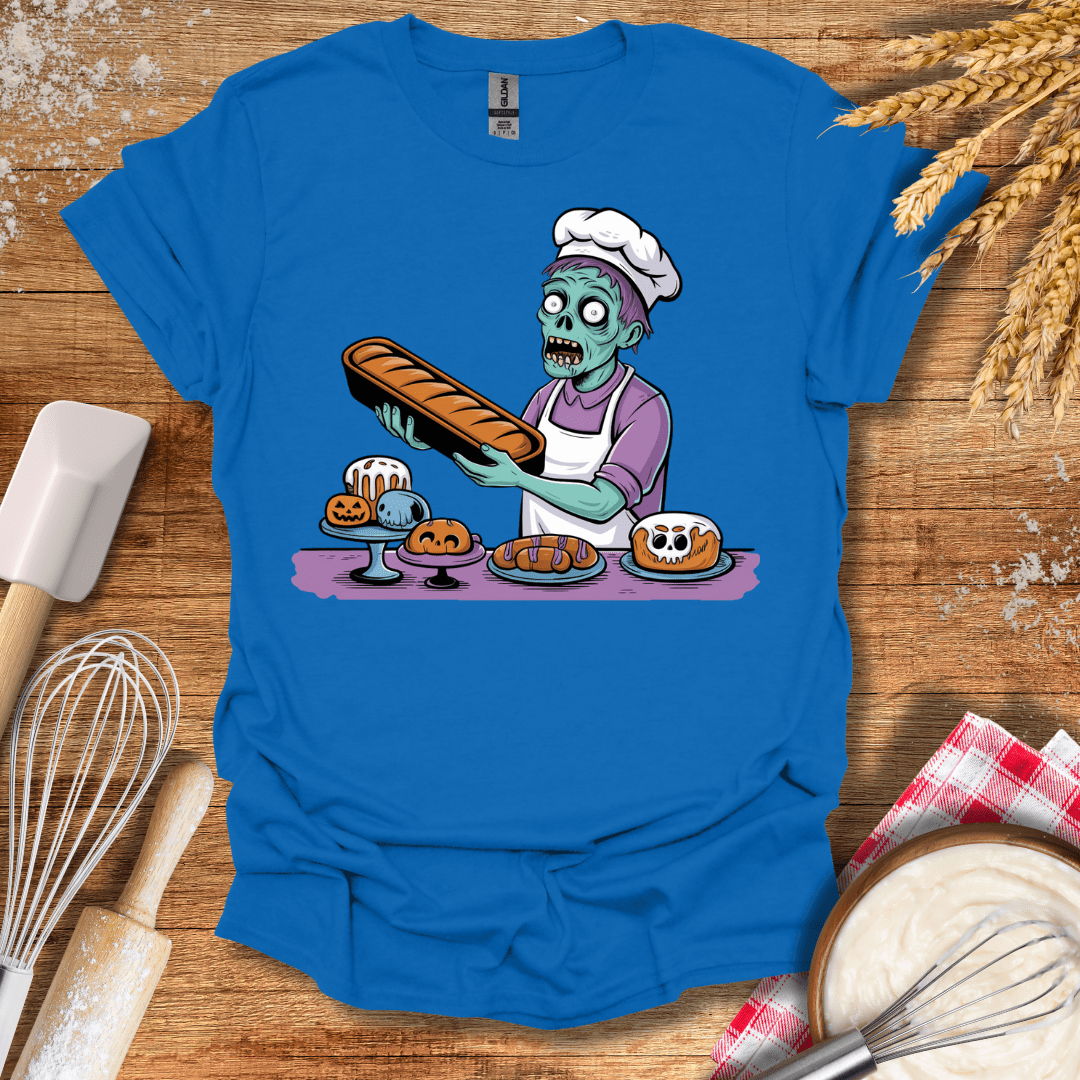 Zombie Baker T-Shirt Royal / S Baking Threads