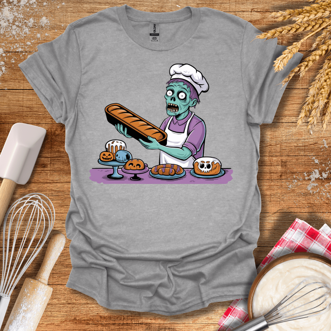 Zombie Baker T-Shirt Sport Grey / S Baking Threads