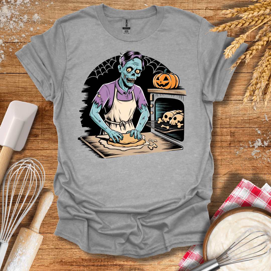 Zombie Baking T-Shirt Sport Grey / S Baking Threads