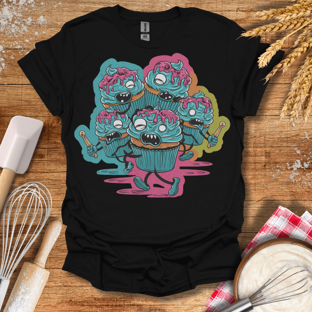 Zombie Cupcake Apocalypse T-Shirt Black / S Baking Threads