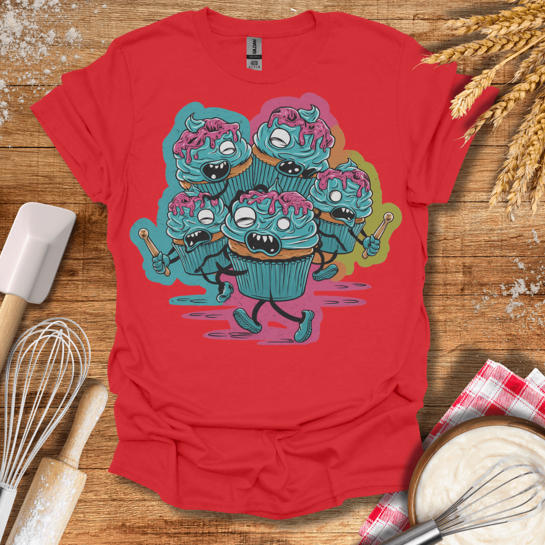 Zombie Cupcake Apocalypse T-Shirt Red / S Baking Threads