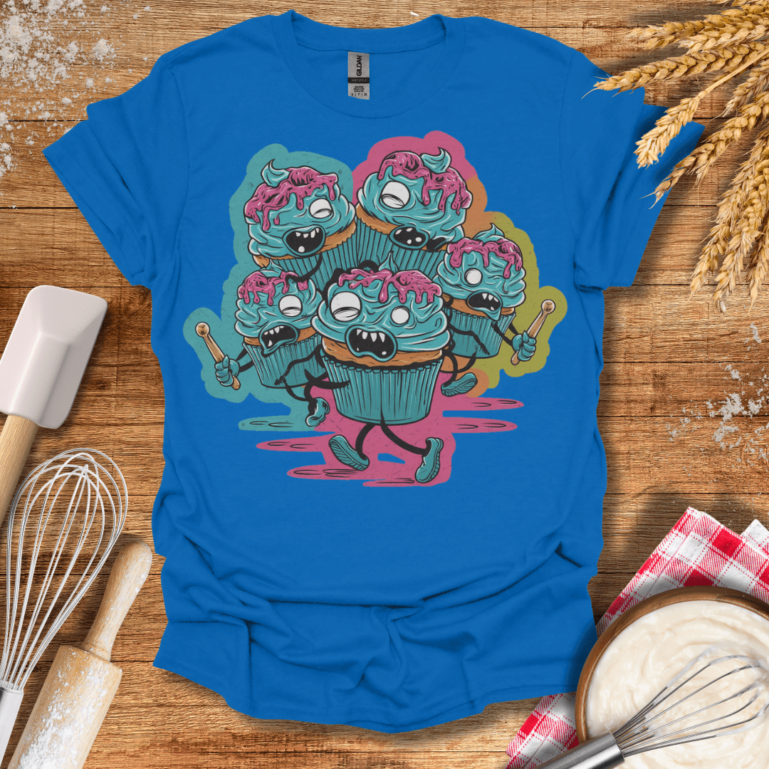 Zombie Cupcake Apocalypse T-Shirt Royal / S Baking Threads