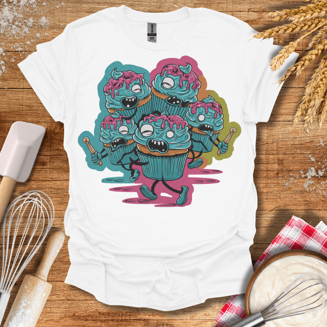 Zombie Cupcake Apocalypse T-Shirt White / S Baking Threads