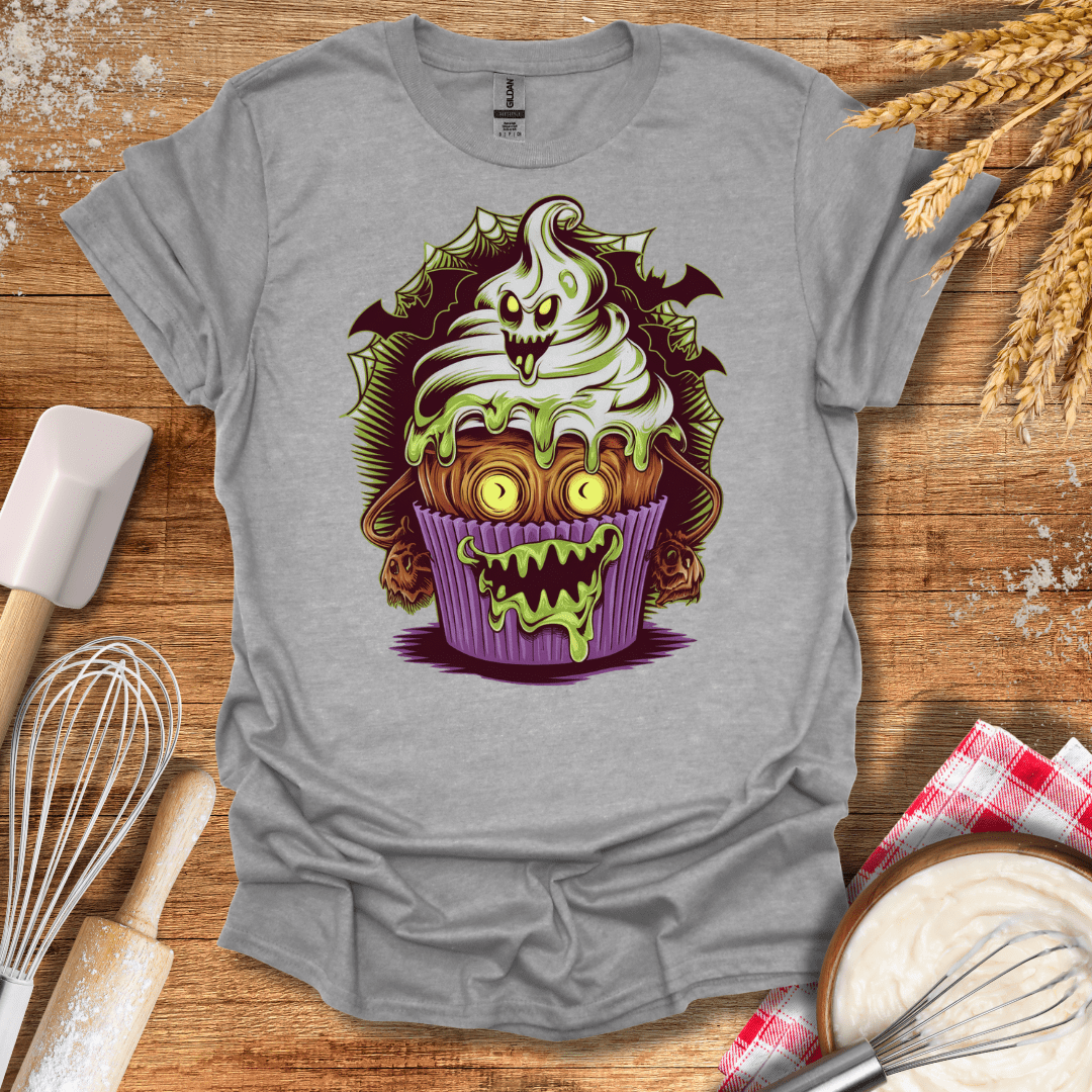 Zombie Cupcake T-Shirt Sport Grey / S Baking Threads