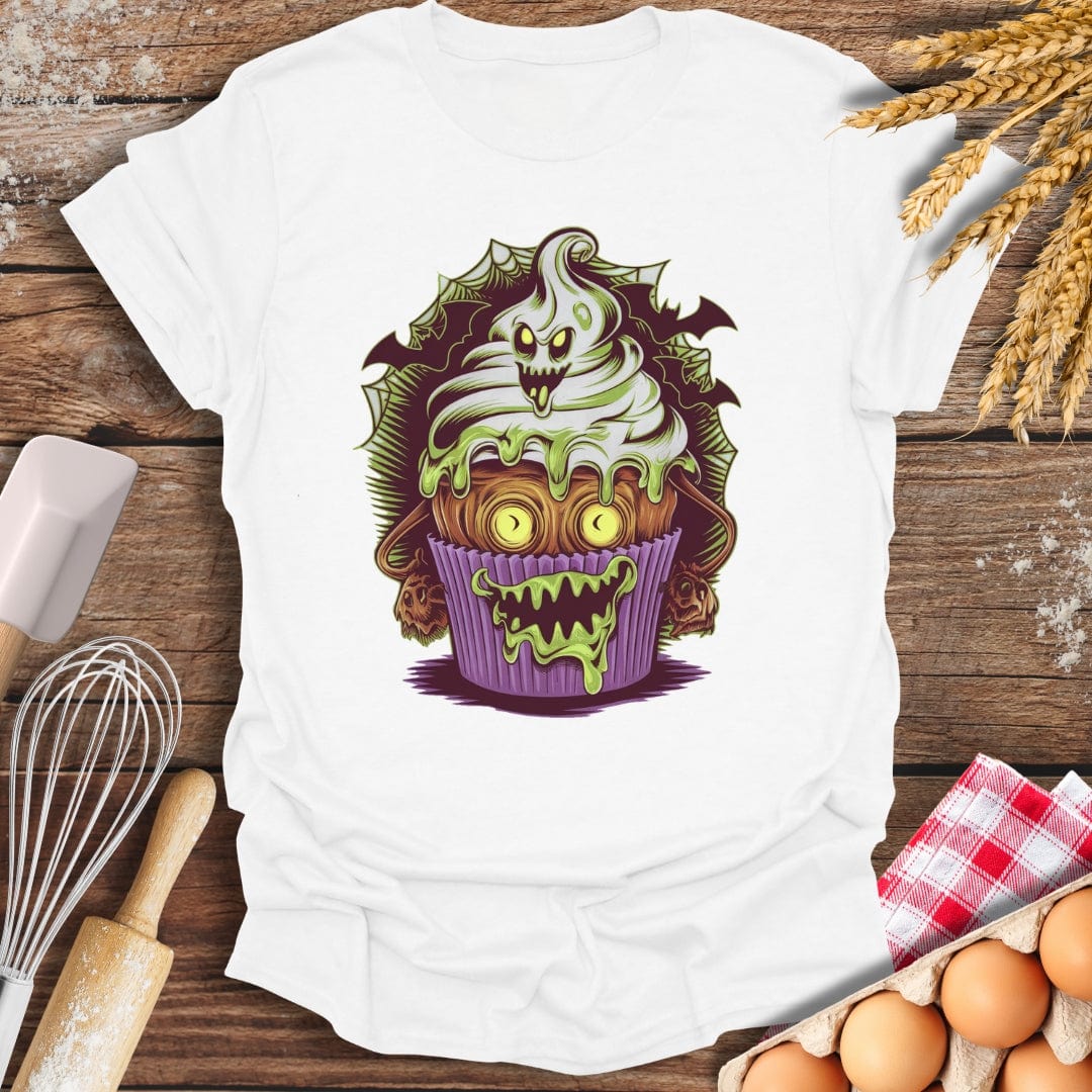 Zombie Cupcake T-Shirt White / S Baking Threads