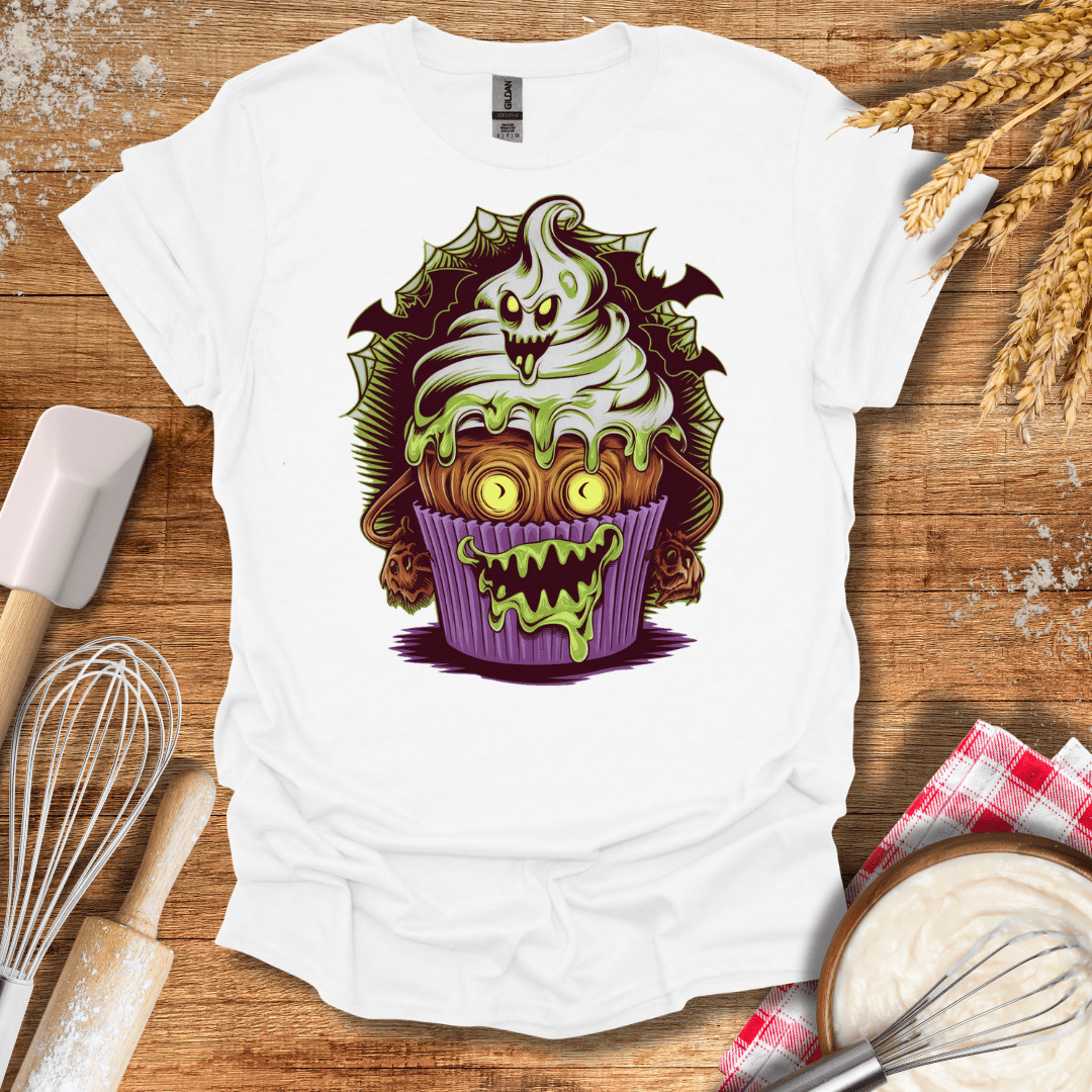 Zombie Cupcake T-Shirt White / S Baking Threads