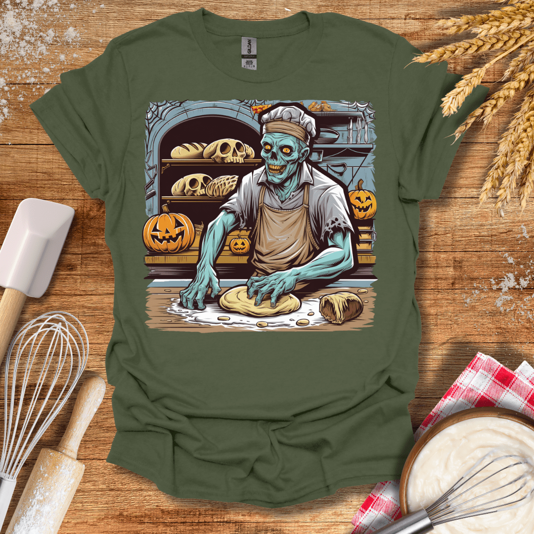 Zombie's Bakery T-Shirt Military Green / S Baking Threads